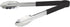 Winco 12" Stainless Steel Serving Tongs with Plastic Handle, Black...