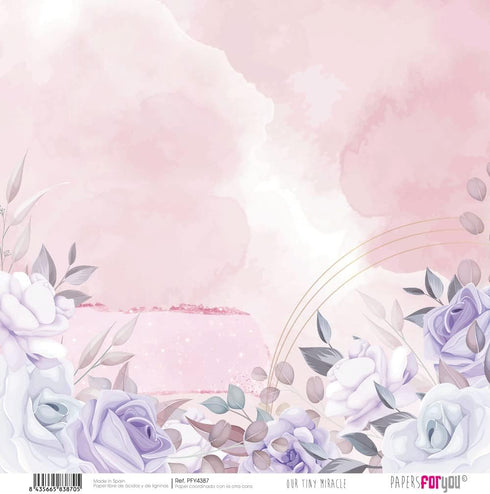 Papers For You - Scrapbooking and Craft Paper Kit | "Our Tiny Miracle" Collection | Includes 10 Double Sided Papers with Different Designs | Size ...