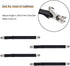 4Pcs Adjustable Bed Sheet Straps Clips, Elastic Mattress Sheet Fasteners Holder and Suspenders, Grippers to Hold Sheet, Mattress, Sofa, Couch, Tab...
