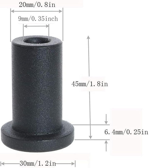 Sliding Barn Door Spacers-Sliding Barn Door Hardware Longer Washer,Spacer Replacement Sliding Barn Door Hardware for Flat Track Pack of 4 (45mm/1....