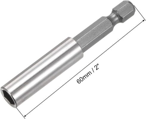uxcell 1/4 Inch Hex Shank by 2 Inch Magnetic Bit Holder Extension, Quick Release Screwdriver Drill Power Tool...