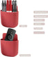Remote Control Holder Wall Mount Remote Organizer Wall Mount Wall Phone Holder Pen Holder for Wall, Adhesive Organizer Media Storage Box, 4 Pieces...