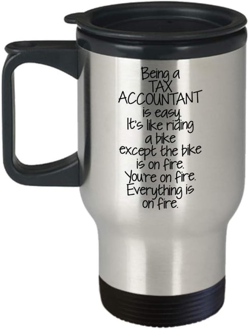 Mother's Day Unique Gifts for Tax Accountants, Funny Gifts from Friends, Humorous Travel Mug for Coworkers...