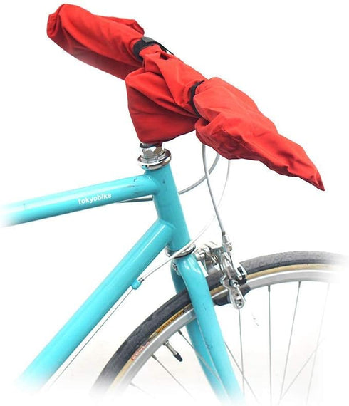 Vincita Water-Resistant Durable Handlebar Rain Cover Red Bike Cover for Mountain Bikes, Folding Bike, E-Bikes, Bikepacking Accessories (Red)...