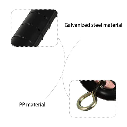 Electric Fence Gate Handle Insulated Spring Gate Handle Electric Fence Arch Hook for Fence Home (Black, 2Pcs)...