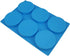 6-Cavity Large Cake Molds Silicone Round Disc Resin Coaster Mold Non-Stick Baking Molds, Mousse Cake Pan, French Dessert, Candy, Soap (Blue)...