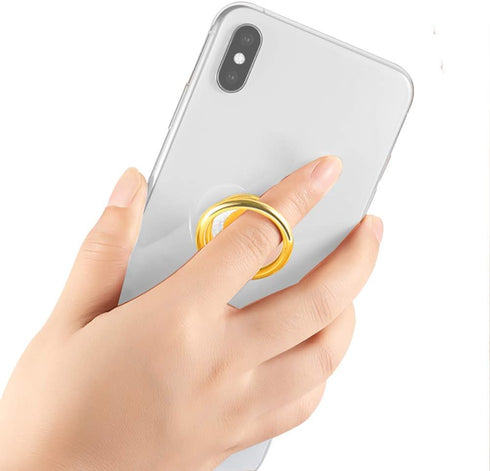 Glitter Bling Bling Phone Ring Holder,Sparkle Phone Ring Kickstand, Cell Phone Finger Ring Grip for Almost All Phones/Pad(Gold)...