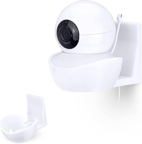 BRAINWAVZ Wall Mount for BabySense V43 Baby Monitor Camera - Adhesive Holder, Easy to Install, No Tools Needed, No Mess, No Drilling, Strong Mount...