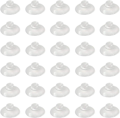 20mm 30 Pieces Mini Suction Cups Clear Without Hooks Without Holes, PVC Plastic Sucker Pads for Festival Decoration Wall Glass Home Car...