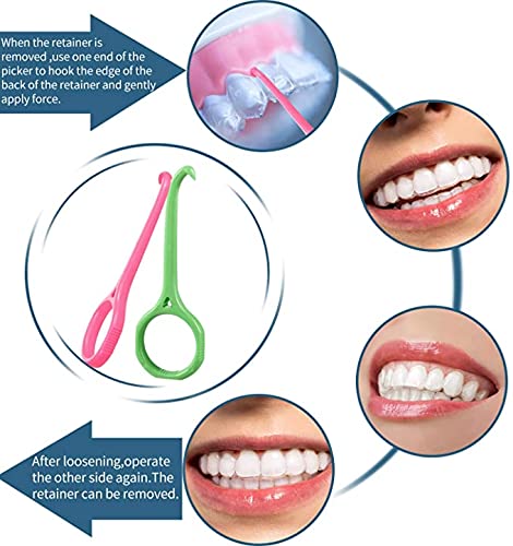 10 Pieces Aligner Removal Tool Invisible Tooth Removal Aligner Chewies and Removal Tool Kits Retainer Remover for Invisible Braces Tooth Cleaning ...