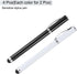 MECCANIXITY 4pcs Ballpoint Pen with Stylus Tip 2 in 1 Ink Pen & Fine Point Rubber Stylus Pens for All Capacitive Touch Screens Universal, White Bl...