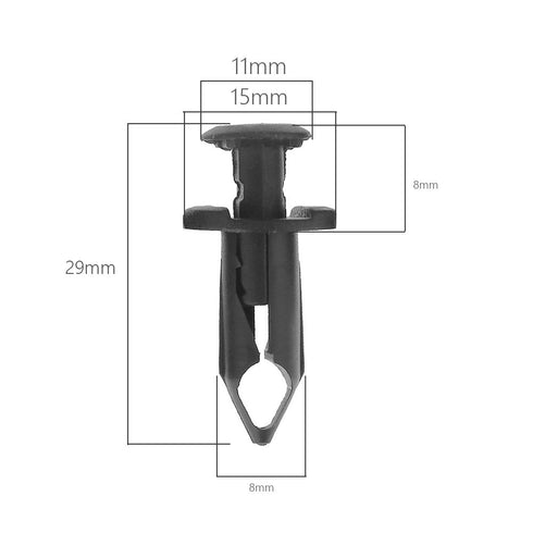 Plastic Fender Clips Body Rivets Replacement for Honda Rancher Foreman Rubicon Rincon TRX680 TRX650 (50-Pack)...