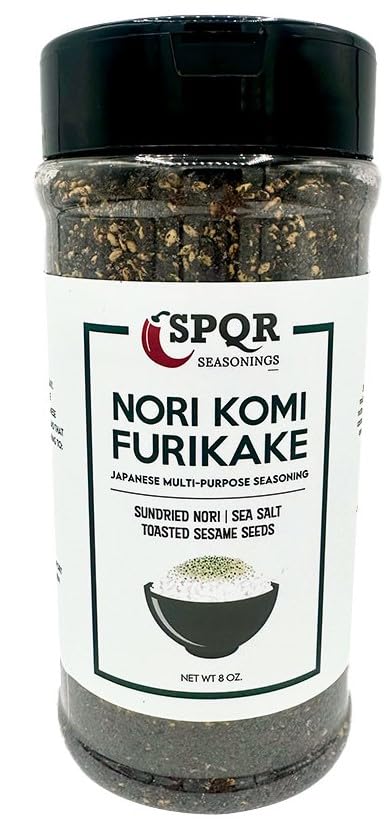 Nori Komi Furikake Multi-Purpose Rice Seasoning XL 8 oz. Jar Sugar Free by SPQR Seasonings...