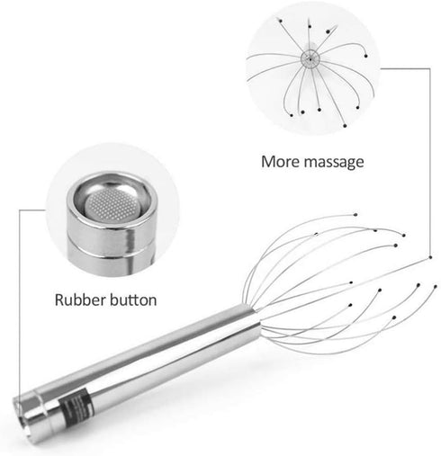 Healifty Head Massage Tingler Scalp Massager Scratcher Electric Gripper Claw Head Spa for Deep Relaxation Hair Stimulation for Women Men without B...