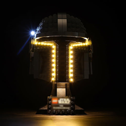 Kyglaring LED Light Kit for Mandalorian Lego Set, Lights Set Designed for Lego The Mandalorian Building Model Kit - Without Lego Helmet 75328 Set ...