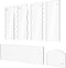 Cake Scraper 6 Pieces Clear Acrylic Icing Smoother Decorating Comb Scrapers Set, Pastry Cutter for Mousse Butter Cream Decoration, 11 Patterns Dif...