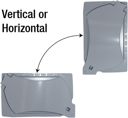 Sigma Electric, Gray Sigma Engineered Solutions, 14147 1-Gang Universal Weatherproof Cover, No Size...