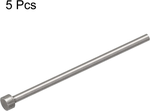 uxcell Straight Ejector Pins, 4mm (5/32") Dia. 65Mn Steel Round Tip Punch 100mm (4") Long for Mechanical Maintenance 5Pcs...