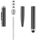 Metal Multi-Function Pen, Touch Screen Stylus, Flashlight with White Light, Infrared, Creative Christmas and Birthday Gifts (2 Black)...