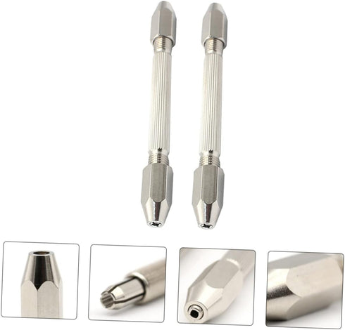 DOITOOL 6 Pcs Drill Model Mini Vise Mini Tools Pin Vise Hand T Tool Hand Auger Miniatures Miniature Tools Pin Vice Wire Tool Double Ended Pin Vise...