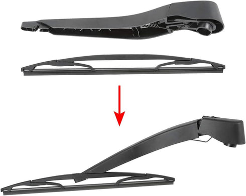 X AUTOHAUX Rear Windshield Wiper Blade Arm Set for Buick Enclave 2008-2017 - 310mm 12inch...