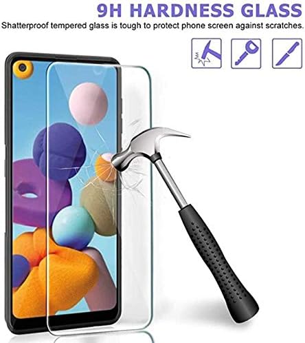 VIESUP for Samsung Galaxy A21 Screen Protector Tempered Glass, 9H Hardness HD Anti-Scratch Screen Protector Protective Film for Galaxy A21 [2-Pack...