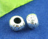 PEPPERLONELY Brand 60pc Antique Silver Sunshine Spacer Beads 7x5mm Beading Supplies...
