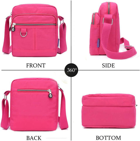 Crossbody Bag Purse For Women Nylon Waterproof Shoulder Handbags Casual Travel Messenger Bag Lightweight Pocketbooks...