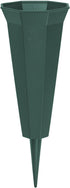 FloraCraft Affinity Plastic Cemetery Vase with Permanent Spike 4.4 inch x 12.75 inch Green...