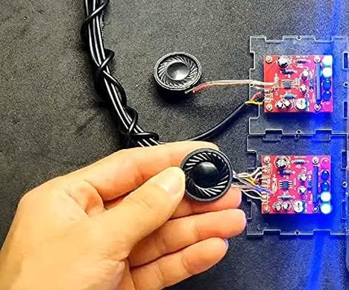 Fielect DIY Magnetic Speaker 2W 8 Ohm 36mm Diameter Round Shape Replacement Loudspeaker 2pcs...