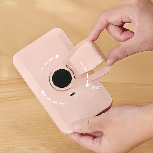 Car Sunshade Mirror Clip Vanity Mirror, Car Sun Visor Makeup Mirror Surround LED Lights Touch Screen Plug and Play with Back Clip, Universal for C...
