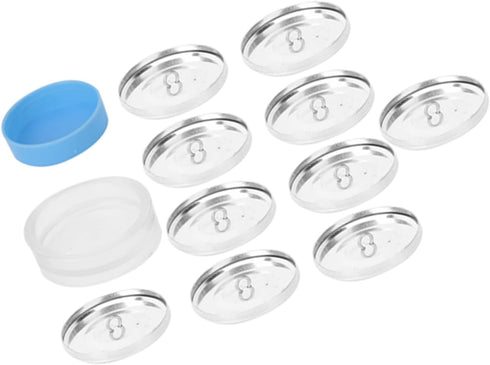 Cover Buttons Kit, Covered Button Kits DIY Button Craft Kits Solid Fabric Cloth Covered Flat Back Buttons 1 Set Buckle Tools 10 Sets of Buckle Bas...