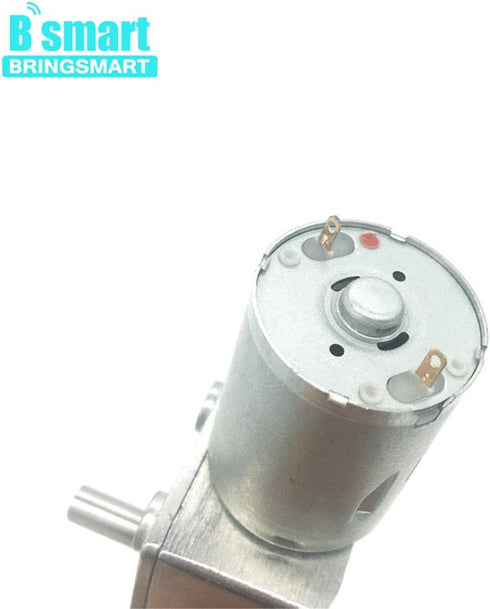 12V 30rpm DC Worm Gear Motor 6kg.cm Mini Turbine Worm Reducer Electric Machine Self-Locking DC Motor for Toys (JGY-370 12V 30rpm)...