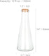 Magic Season Decorative Glass Bottles with Cork Stoppers (12 fl oz. Tapered Bottles / 2 Pcs)...