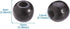 KISSITTY 200Pcs Natural Dyed Black Wooden Ball Spacer Beads 10mm Wood Loose Smooth Beads with 3.5mm Hole for DIY Craft Jewelry Making...