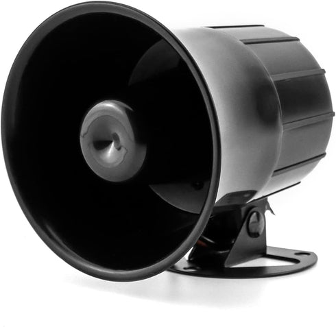QWORK Electric Siren Horn, DC 12V Security Loud Wired Alarm Siren for Home Alarm System Security and Protection, 110 dB...