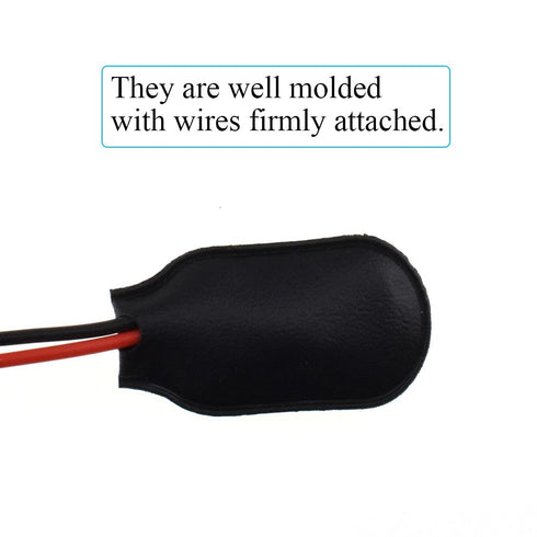 I Type 9V Battery Buckle Snap Connector 15cm Clip Tight Pre Stripped Ends Easy to Solder Access Better Leather Housing 2 Straight Long Cable Wires...