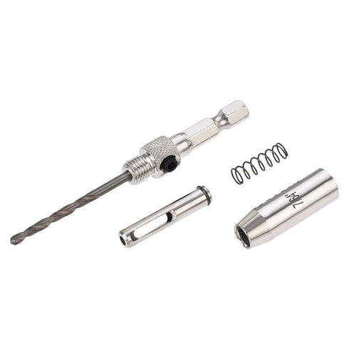 uxcell Self Centering Hinge Tapper Core Drill Bit, Hole Puncher, 7/64 Diameter, for Woodworking, Silver...