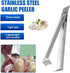 Fish Bone Tweezers Set, Garlic Tweezer Peeler Skin Remover Tool,Stainless Steel Peeling Clip, Garlic Peeler Garlic Tweezer Remover Tool Tongs for ...