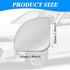 2Pcs Fan Shaped Blind Spot Mirror, Side Mirror Blindspot, 360° Adjustable Frameless Convex Rear View Mirror, Universal Rearview Mirror Accessories...
