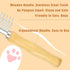 Dog Cat Comb Grooming Comb with Wooden Handle Stainless Steel Teeth, Dog Cat Grooming Supplies Accessories Perfect for Honghair Hairy Pets (Dual T...