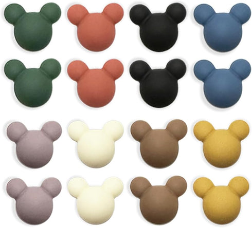 16pcs - Frosted Cute Magnets, Small Colorful Powerful Decorative Magnets, Office Magnets, Locker Magnets (16 Pcs-Mickey)......