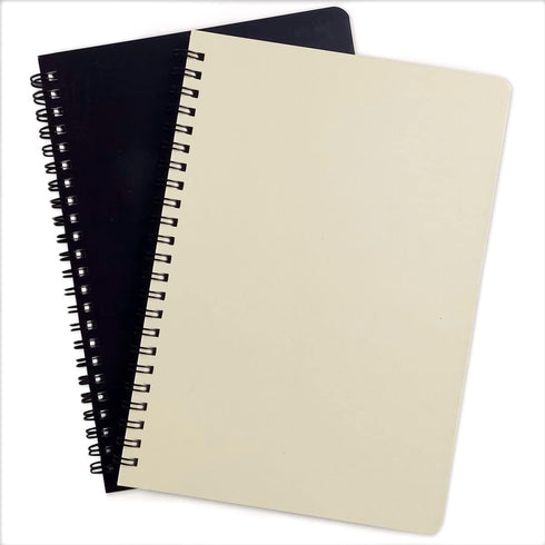 SUPERBOX Spiral Notebook, Journal Notebook, 3Pack, Lined Paper Sketchbook, 6” x 8”, Light Yellow...