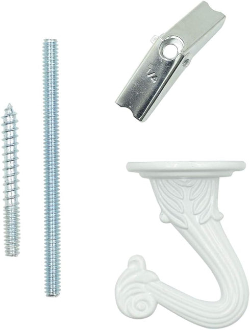 38mm/1.5" Ceiling Hooks - Heavy Duty Swag Hook with Steel Screws Bolts and Toggle Wings for Hanging Plants Ceiling Installation Cavity Wall Fixing...