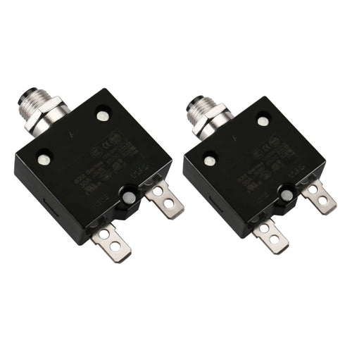 Baomain Circuit breaker Thermal overload switch protector W66-30A 125/250VAC/50VDC Push Button Reset S22 30A (2PCS)...