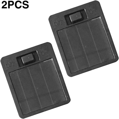 2 Pack Solar Light Replacement Top Parts for Outdoor Hanging Lanterns, Solar Panel Lantern Lid Battery Box Led Lights Bulb Accessories for Garden ...