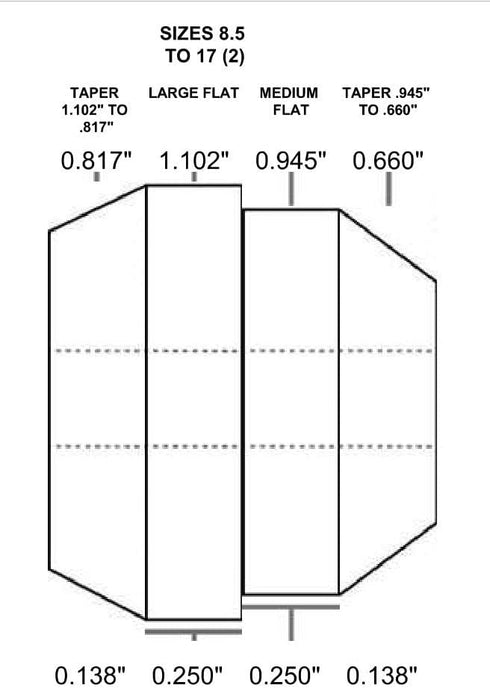 PSI Woodworking R6RINGBU 8pc Ring Turning Bushing Set...