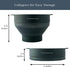 The Silicone Kitchen Silicone Microwave Popcorn Maker Collapsible Bowl, Non-Toxic, Dishwasher Safe, Dark Blue...