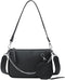 Crossbody Bag for Women Leather Chain Strap Side Shoulder Handbag With Coin Purse Pouch, 3 Removable Shoulder Straps...