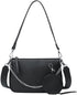 Crossbody Bag for Women Leather Chain Strap Side Shoulder Handbag With Coin Purse Pouch, 3 Removable Shoulder Straps...